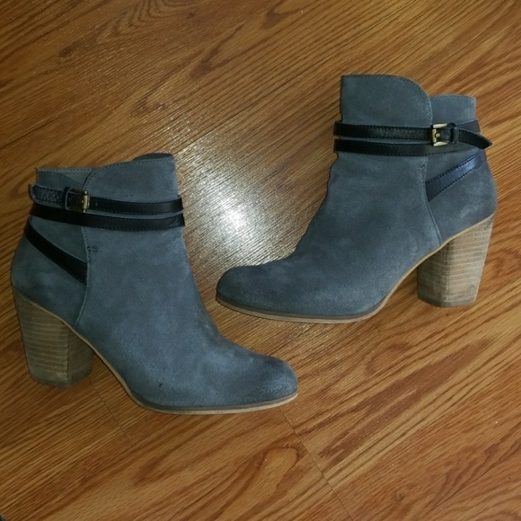 BP Nordstrom grey suede booties - Picture 3 of 5